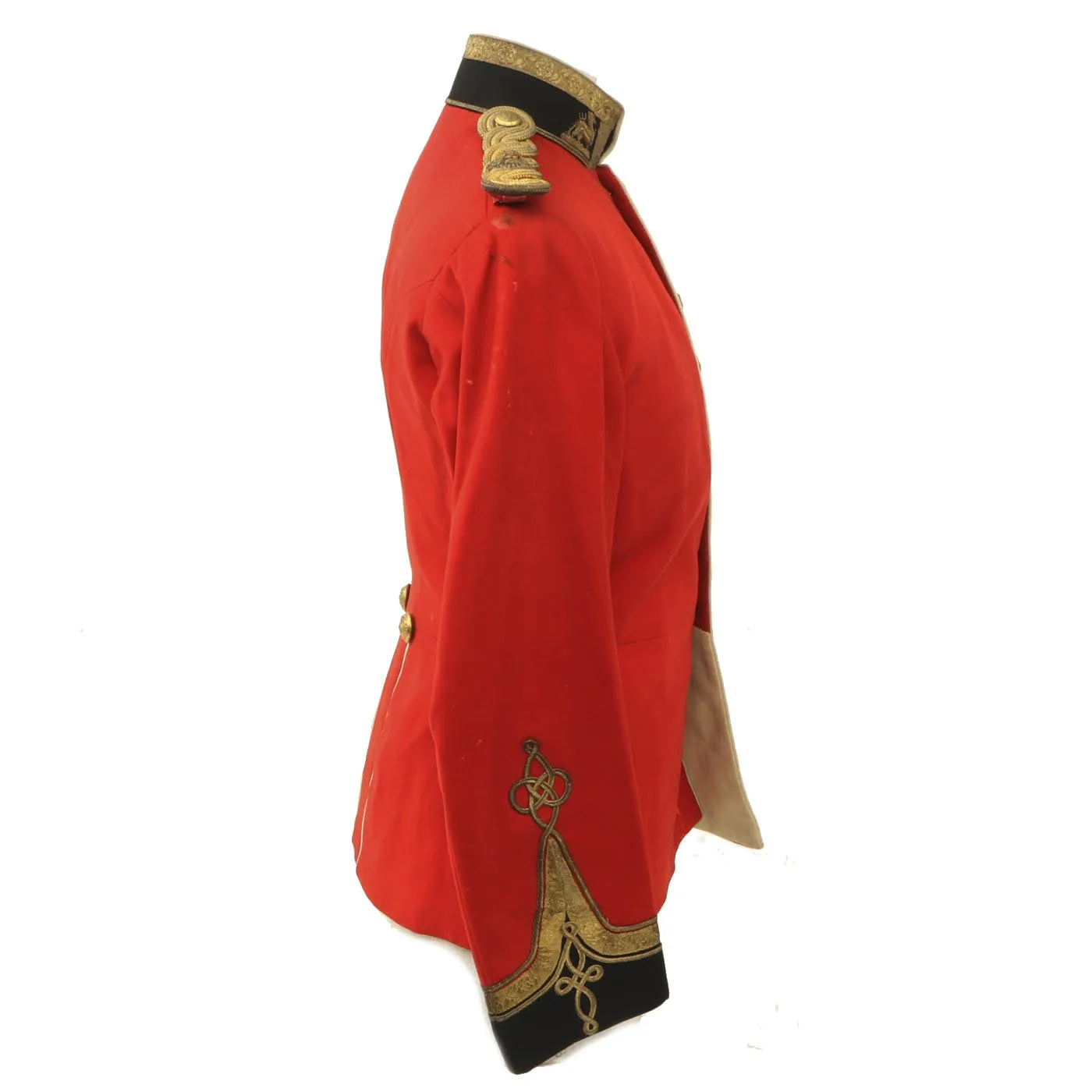 Original British Victorian Royal Berkshire Regiment Officer's Scarlet Dress Tunic