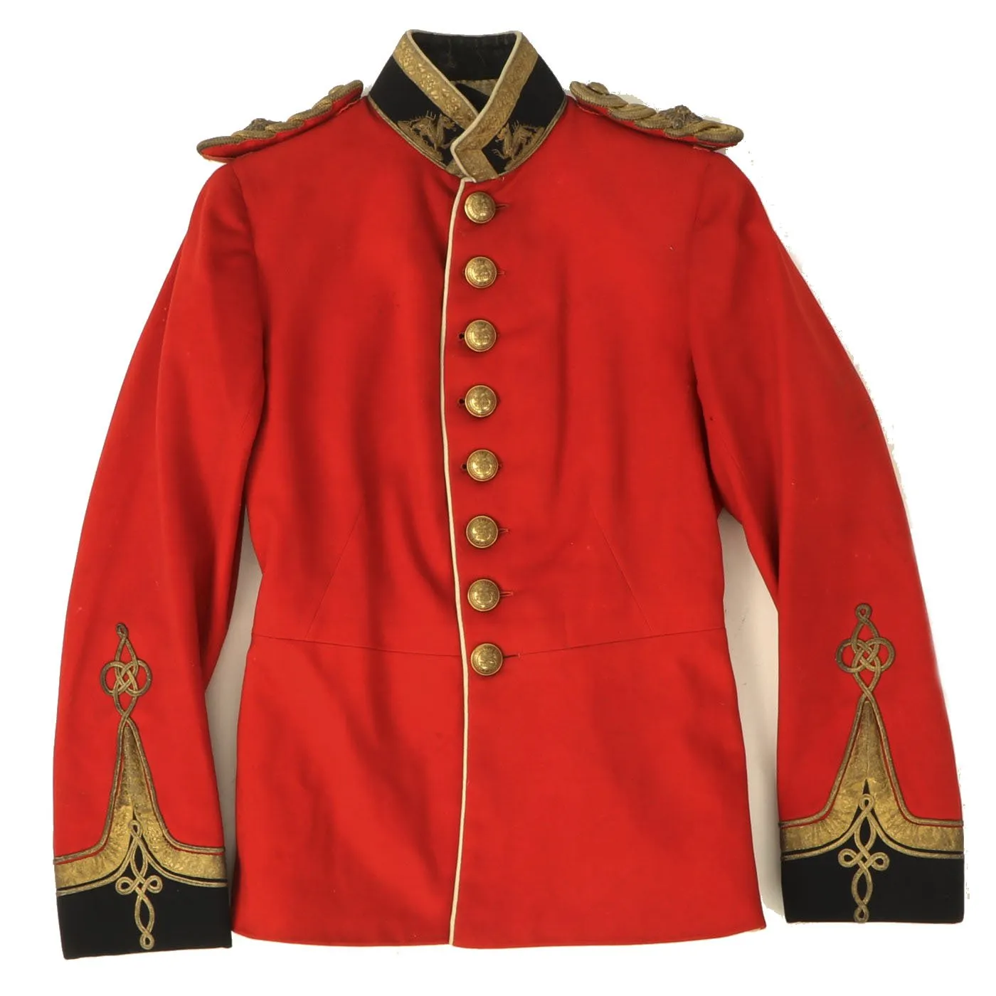 Original British Victorian Royal Berkshire Regiment Officer's Scarlet Dress Tunic