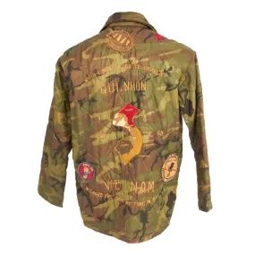 Original U.S. Vietnam War Sukajan Embroidered and Patched Souvenir Jacket