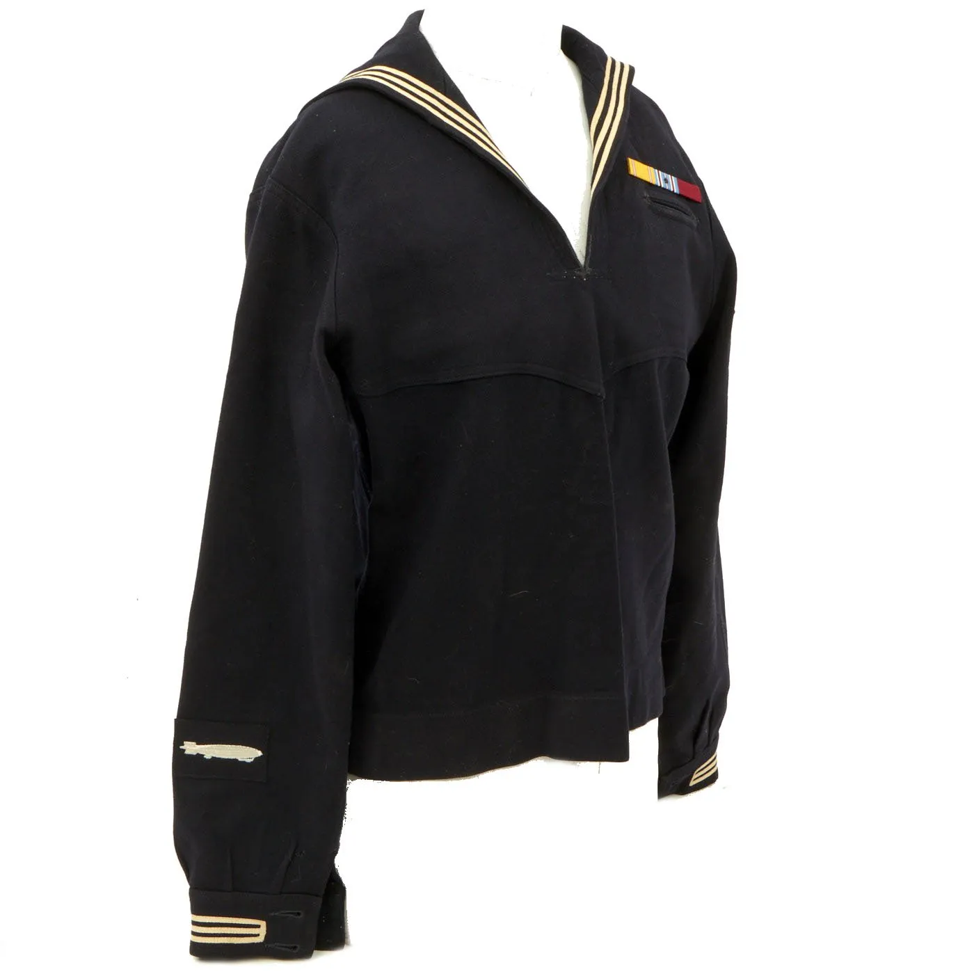 Original U.S. WWII USN Airship Service Jumper with Cap - As Seen in Book