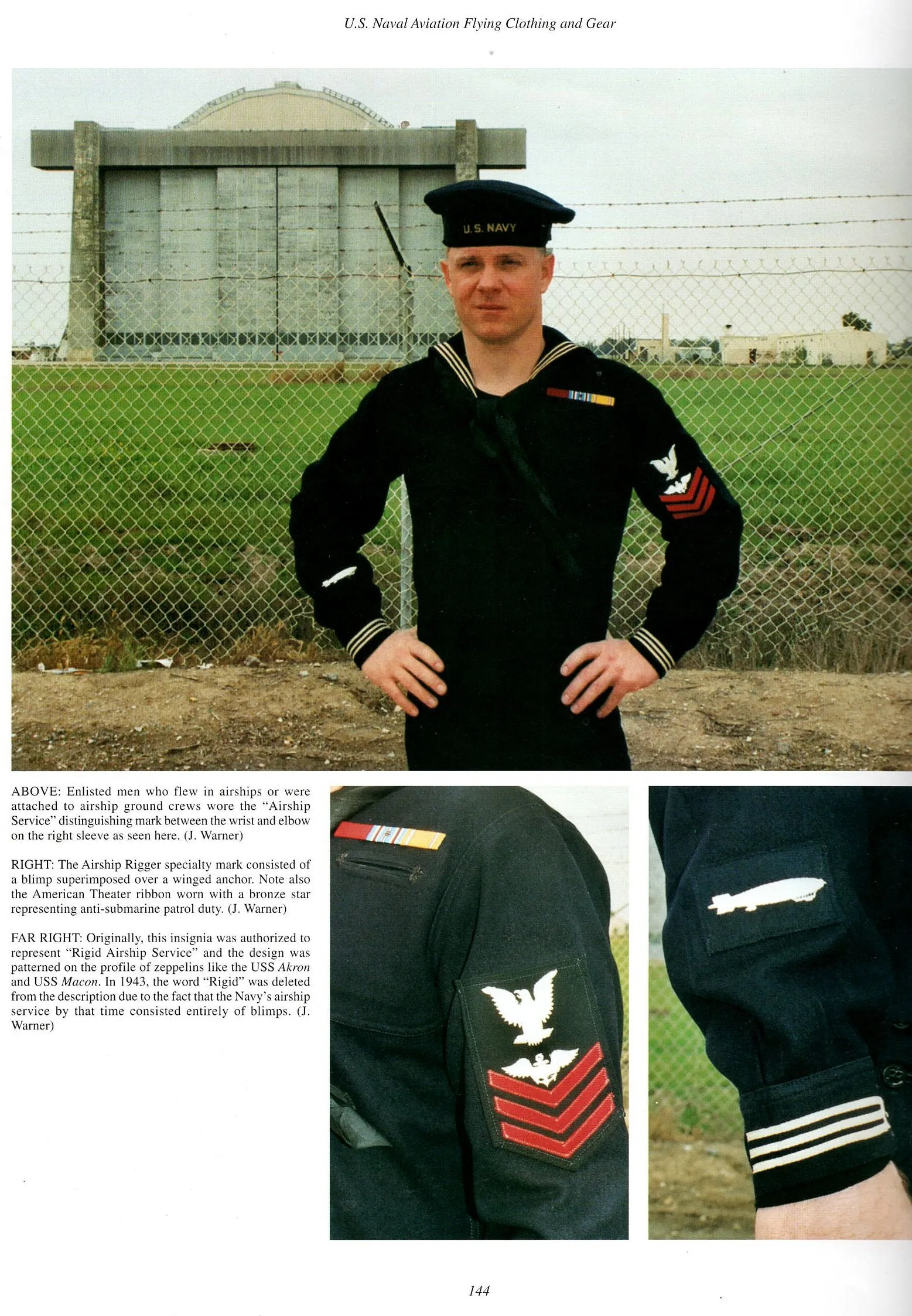 Original U.S. WWII USN Airship Service Jumper with Cap - As Seen in Book