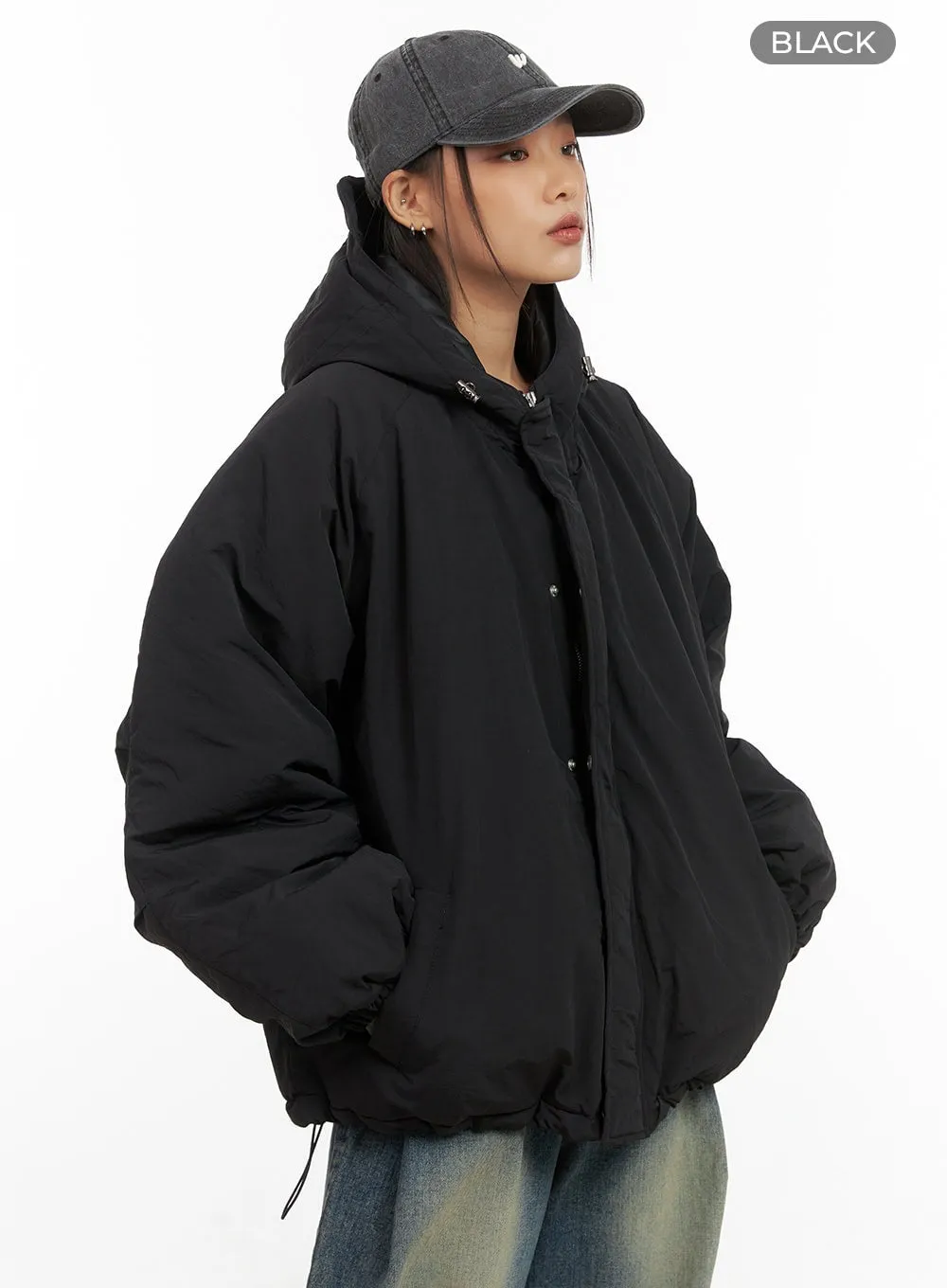 Oversized Hooded Puffer Jacket CO424