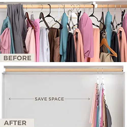 Pants Hangers Space Saving Pants Rack Legging Hanger Saver Closet Organization