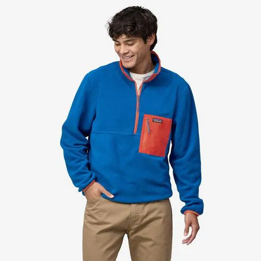 Patagonia Men's Microdini 1/2 Zip Fleece Pull Over Endless Blue