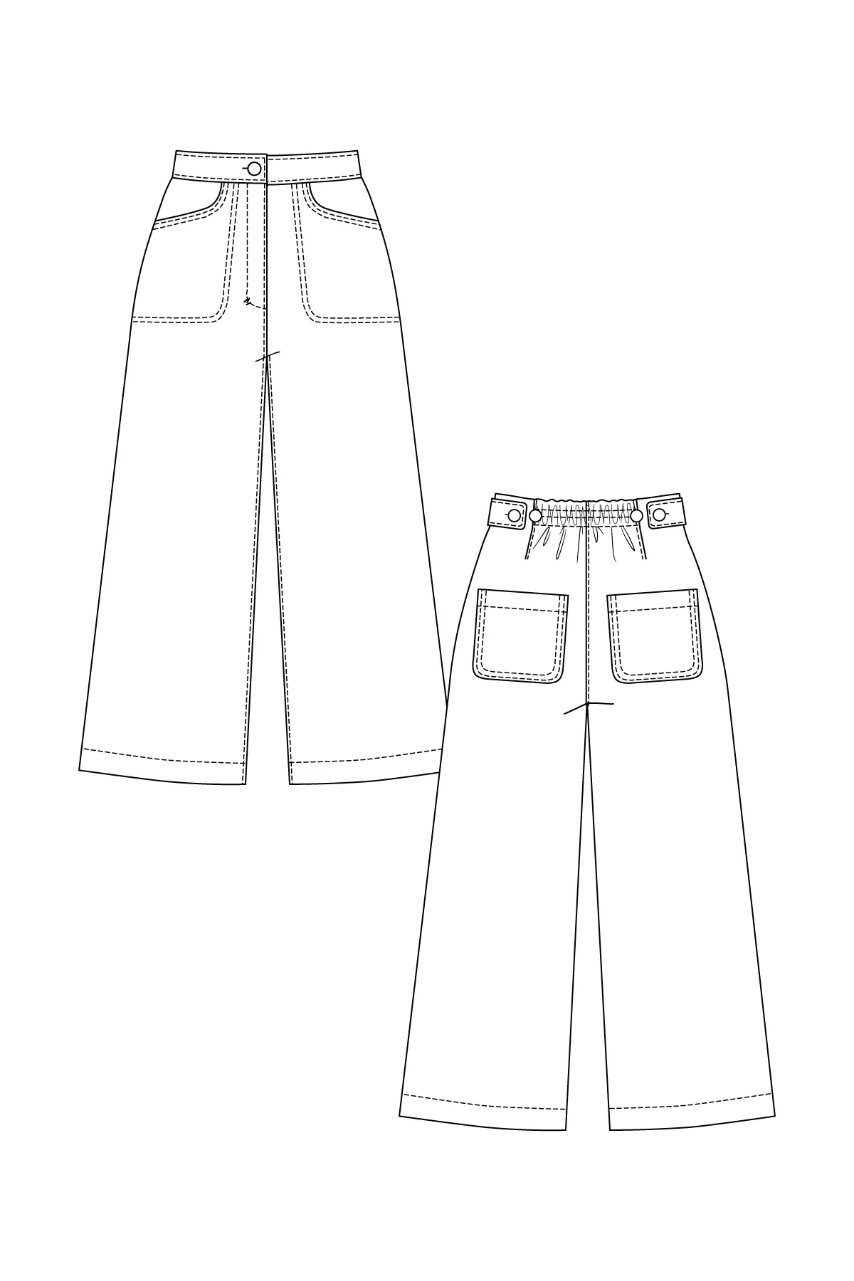 PDF Pattern - Aina Trousers & Culottes | Named Clothing