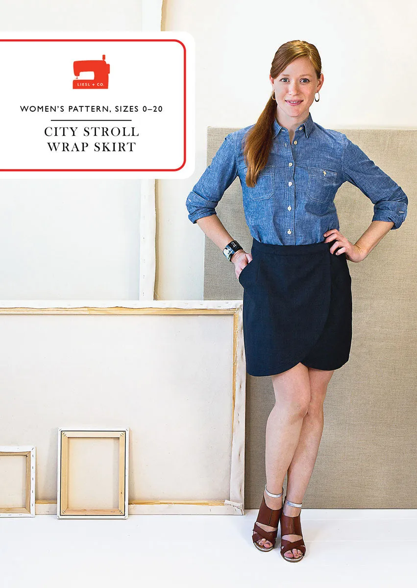 PDF Pattern - City Stroll Wrap Skirt | Liesl   Co