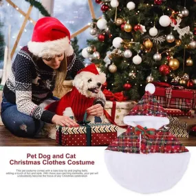 Pet Christmas Cloak Costume