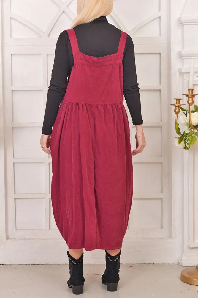 Plain Flared Cotton Jumpsuit