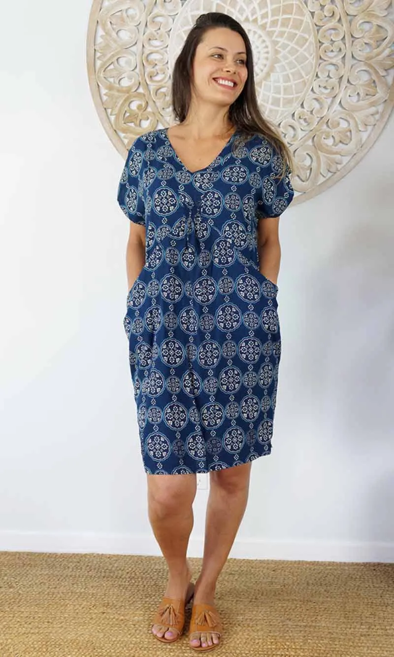 Rayon Cruiser Dress Katmandu Navy