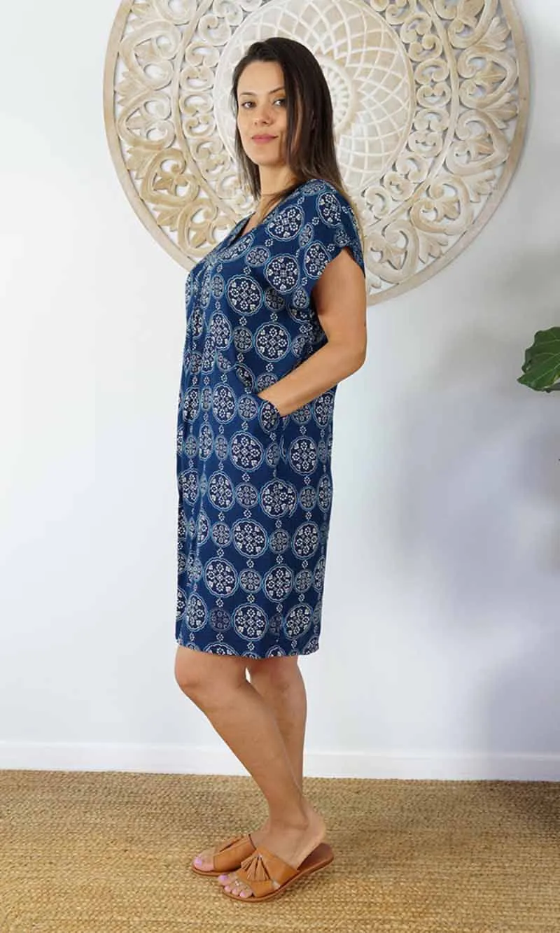 Rayon Cruiser Dress Katmandu Navy