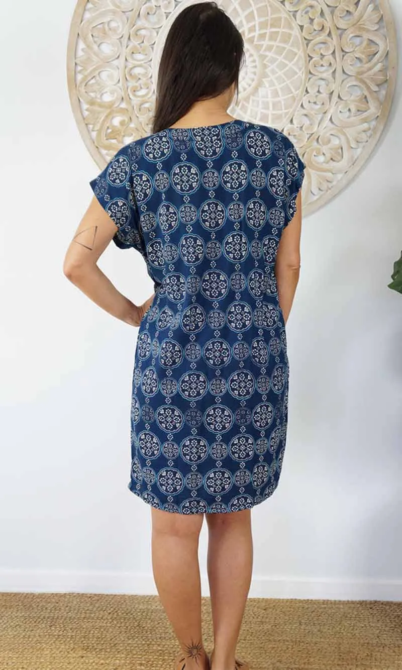 Rayon Cruiser Dress Katmandu Navy