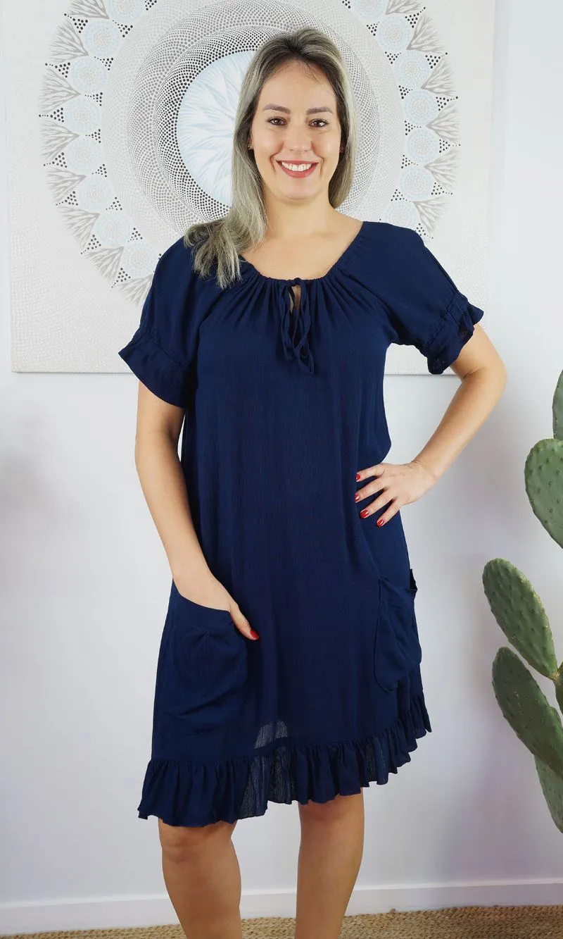 Rayon Cuba Dress Plain, More Colours