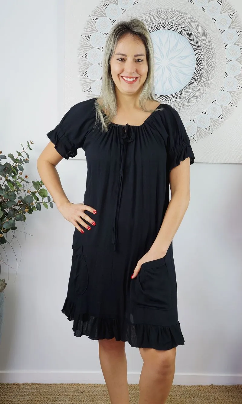 Rayon Cuba Dress Plain, More Colours