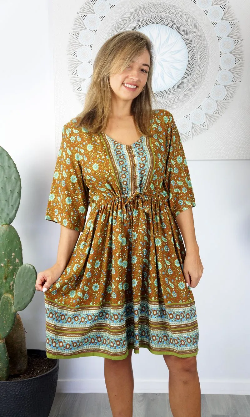 Rayon Dress Dakota Alpine, More Colours