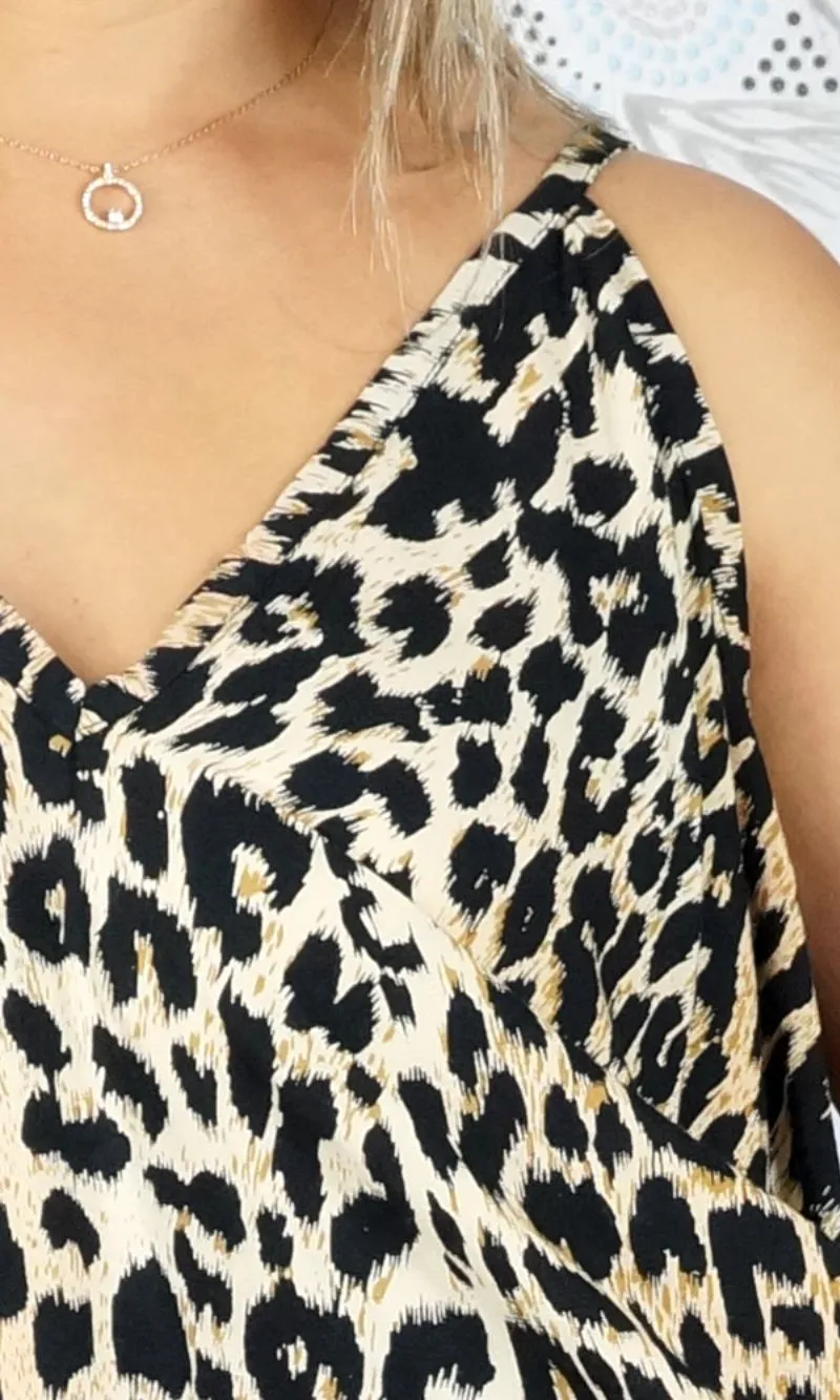 Rayon Dress Festival Leopard, More Colours