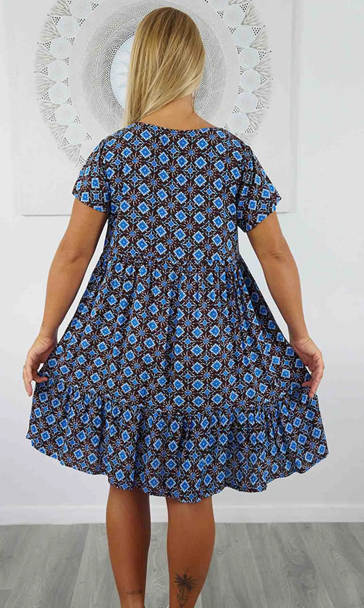 Rayon Dress Kiki Snowflower, More Colours