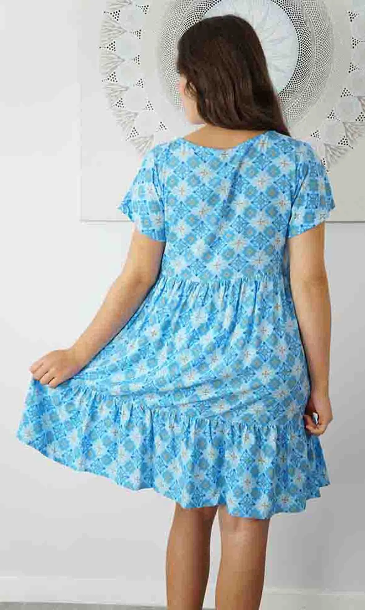 Rayon Dress Kiki Snowflower, More Colours