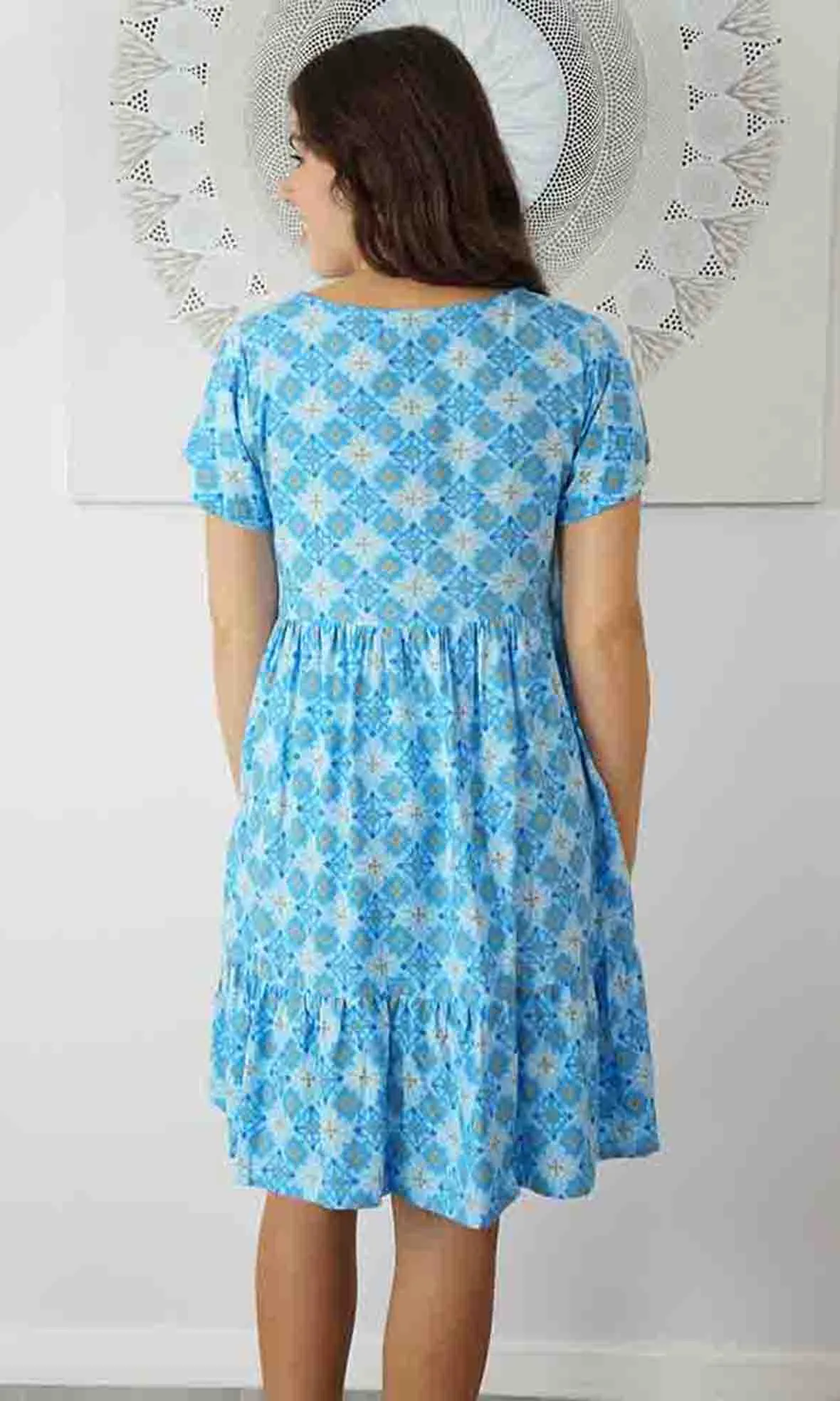 Rayon Dress Kiki Snowflower, More Colours