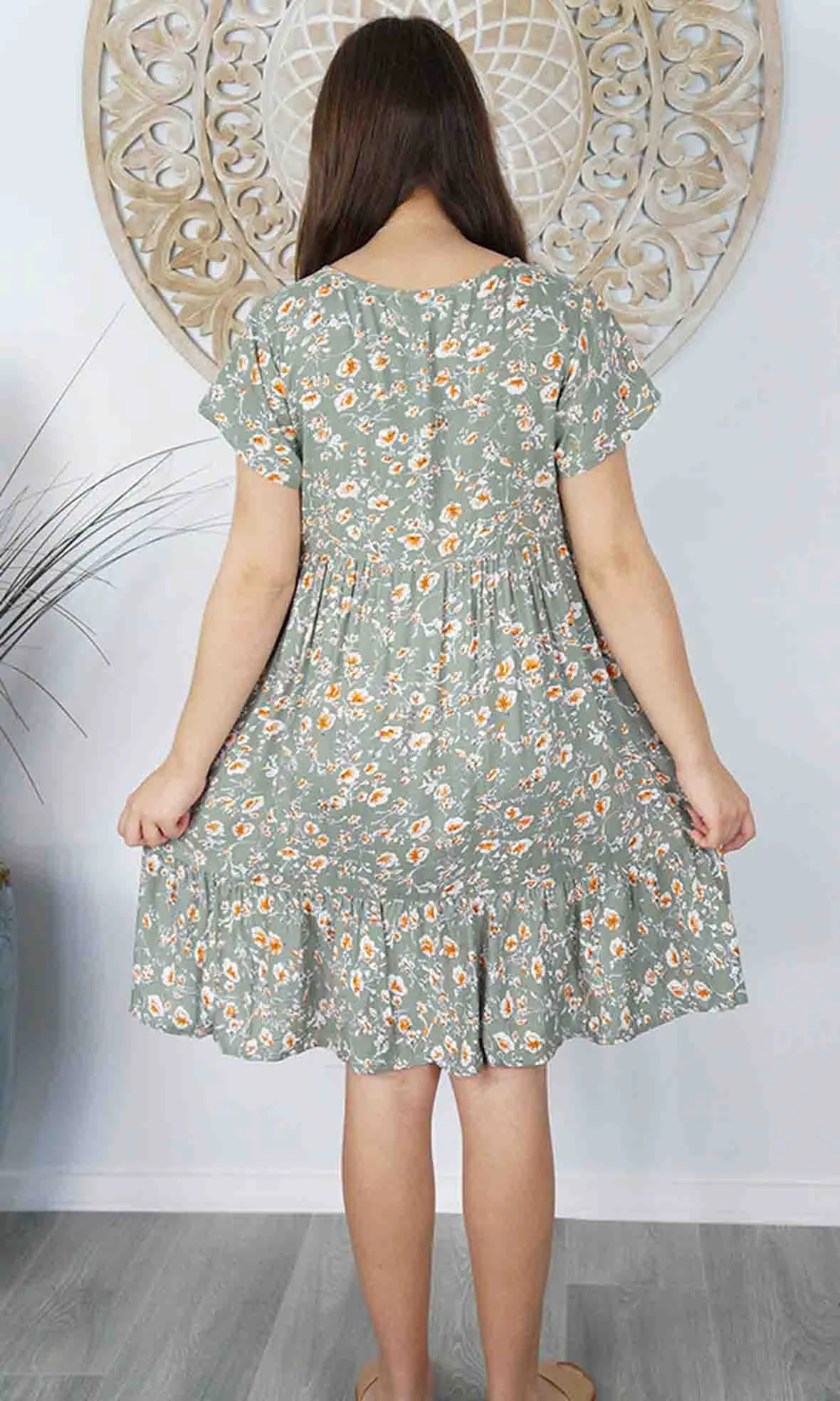 Rayon Dress Kiki Spring Flower, More Colours