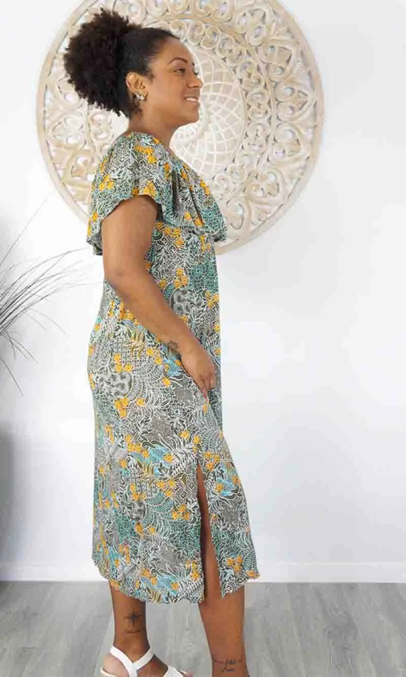 Rayon Dress Leo Paisley Batik, More Colours