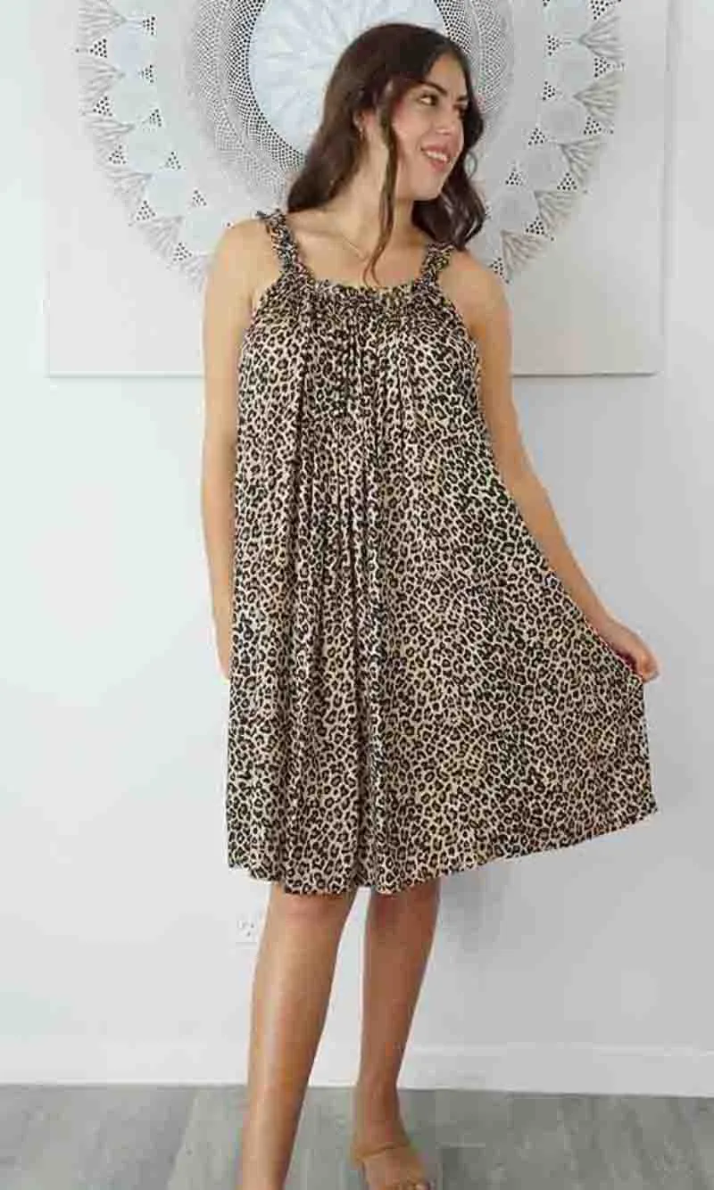 Rayon Dress Magnum Short Baby Cheetah, More Colours