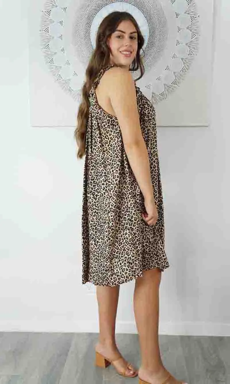 Rayon Dress Magnum Short Baby Cheetah, More Colours