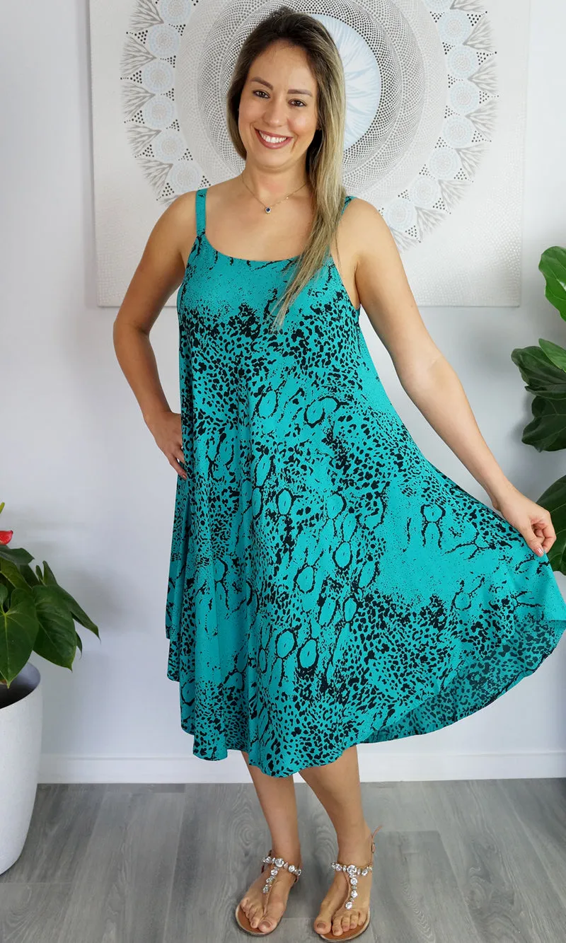 Rayon Dress Montego Animal, More Colours