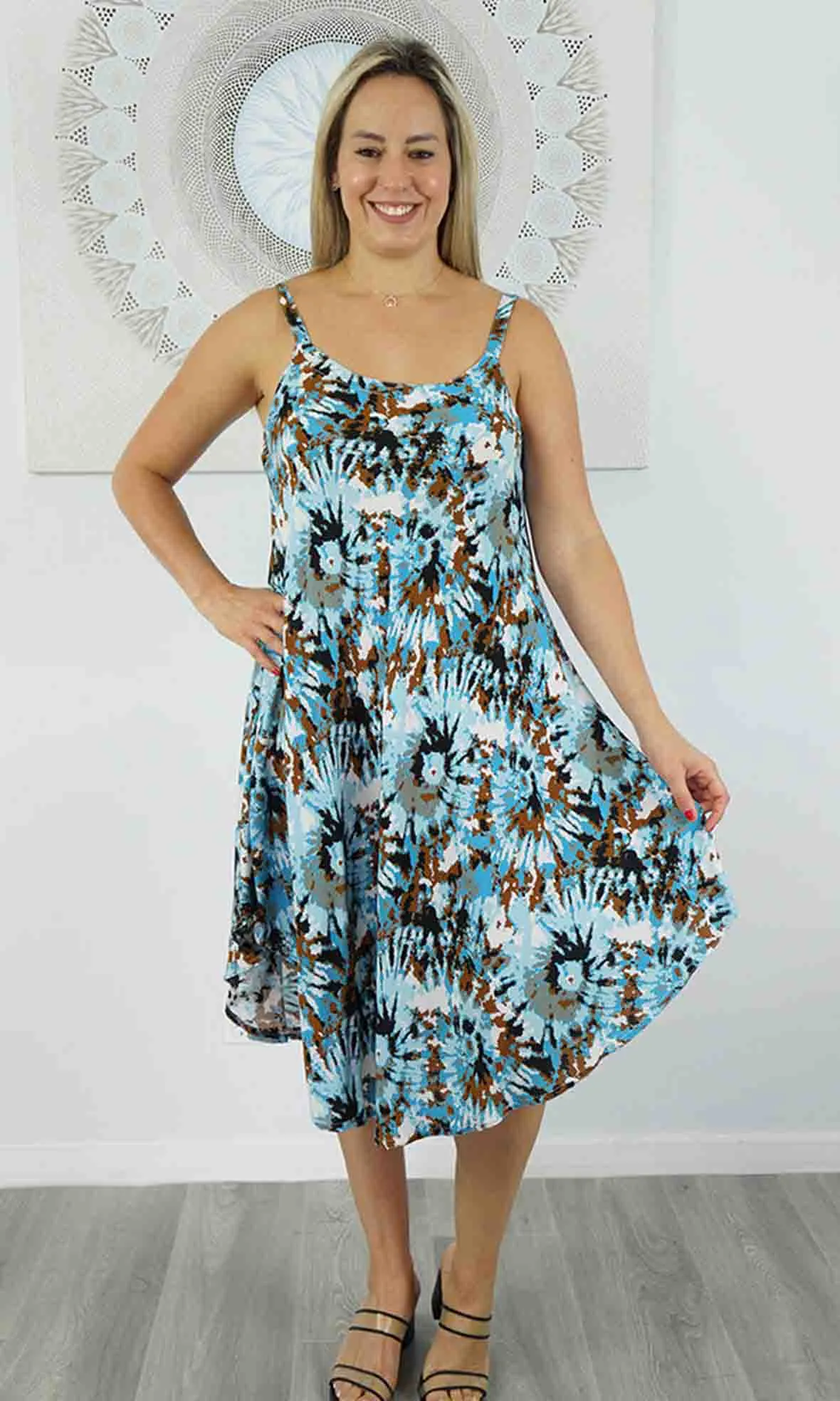 Rayon Dress Montego Hazy, More Colours