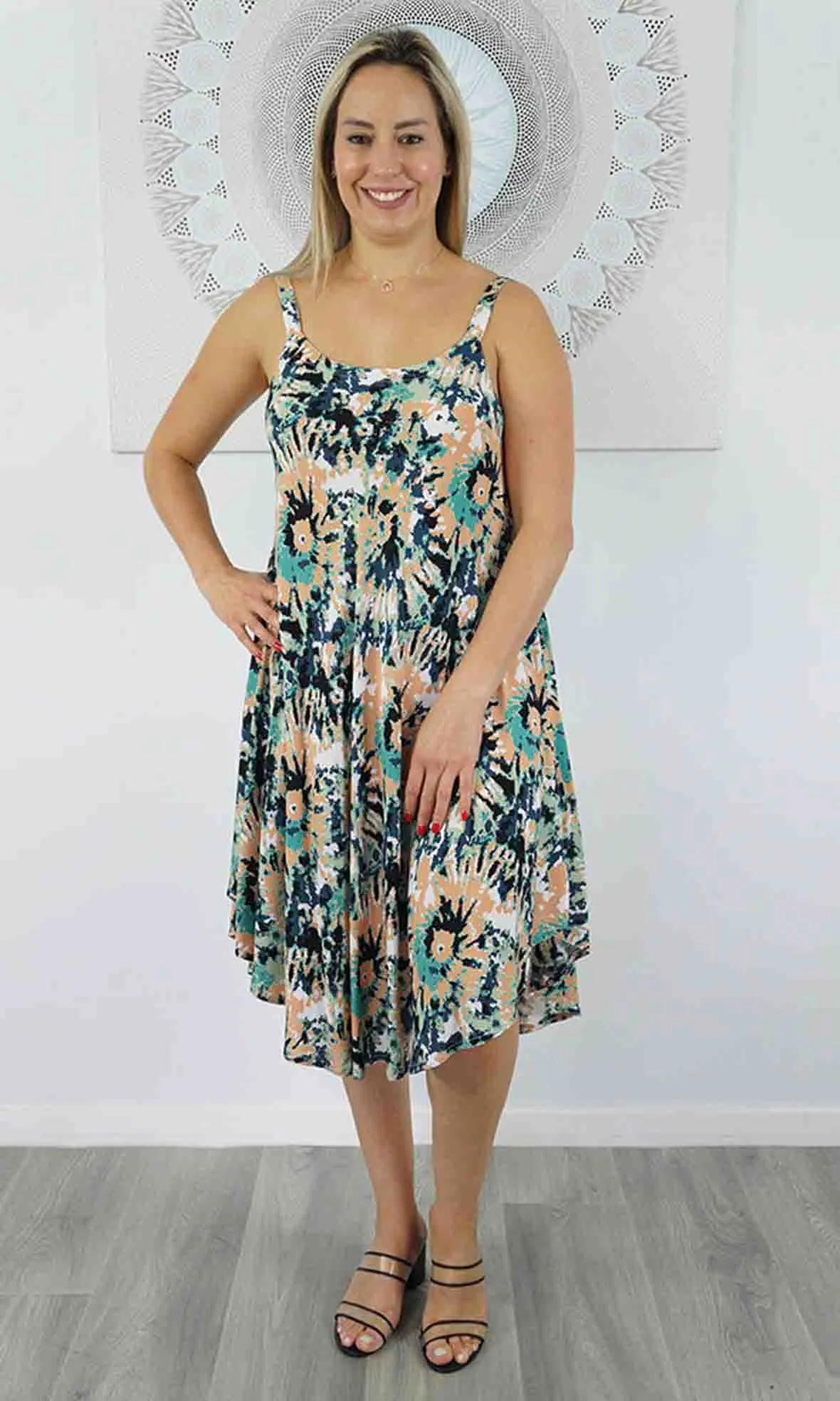 Rayon Dress Montego Hazy, More Colours