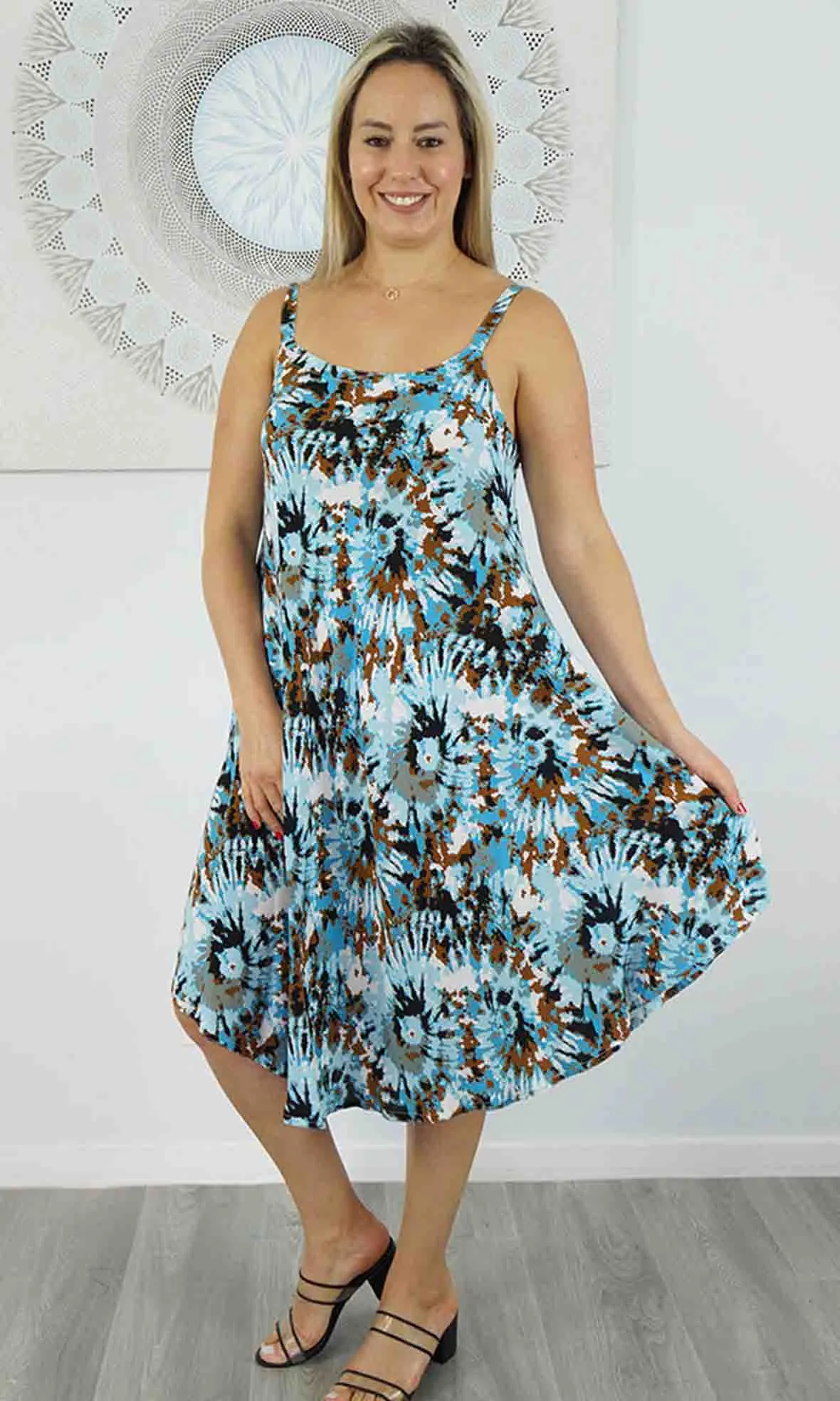 Rayon Dress Montego Hazy, More Colours