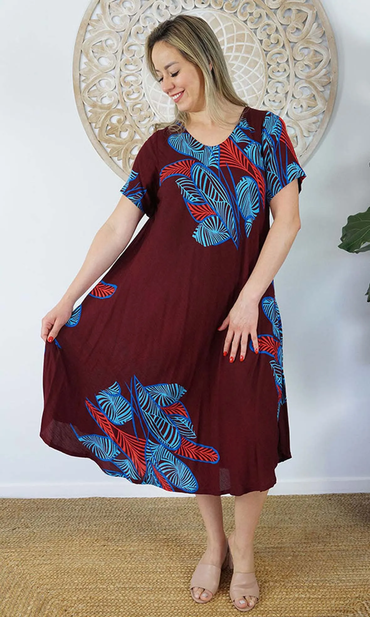 Rayon Dress Newport Fishbone, More Colours