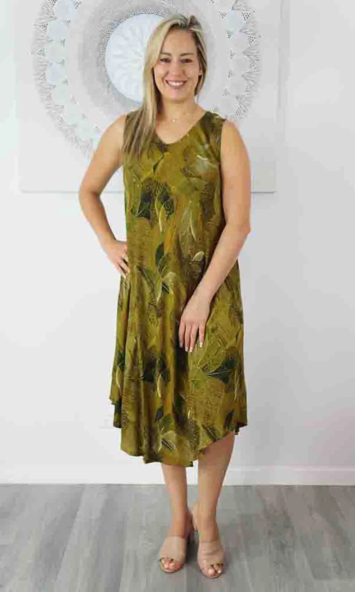 Rayon Dress Niche Paintbrush, More Colours