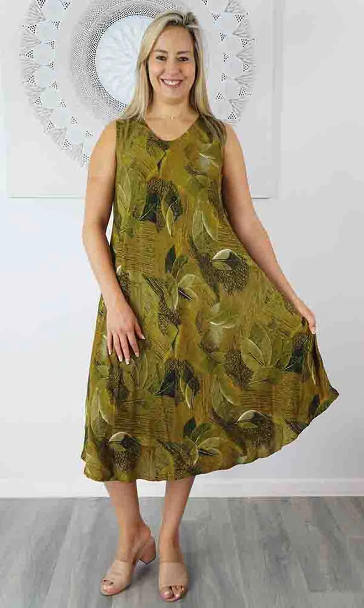 Rayon Dress Niche Paintbrush, More Colours