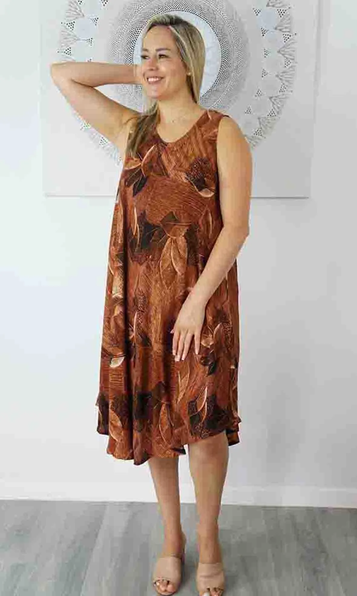 Rayon Dress Niche Paintbrush, More Colours