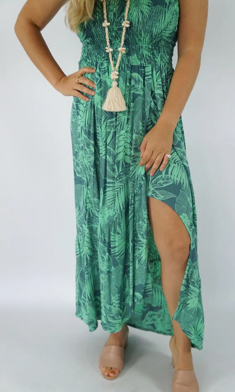 Rayon Dress Salsa Palm Meadow, More Colours