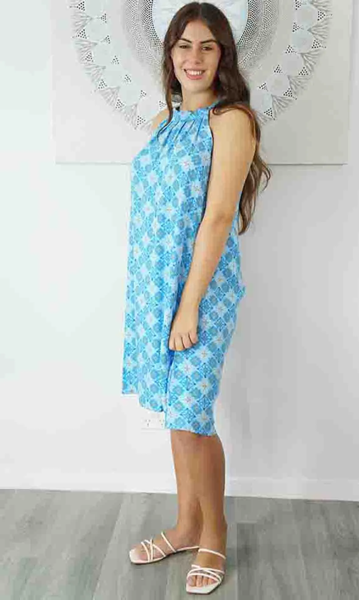 Rayon Dress Short Chloe Snowflower, More Colours