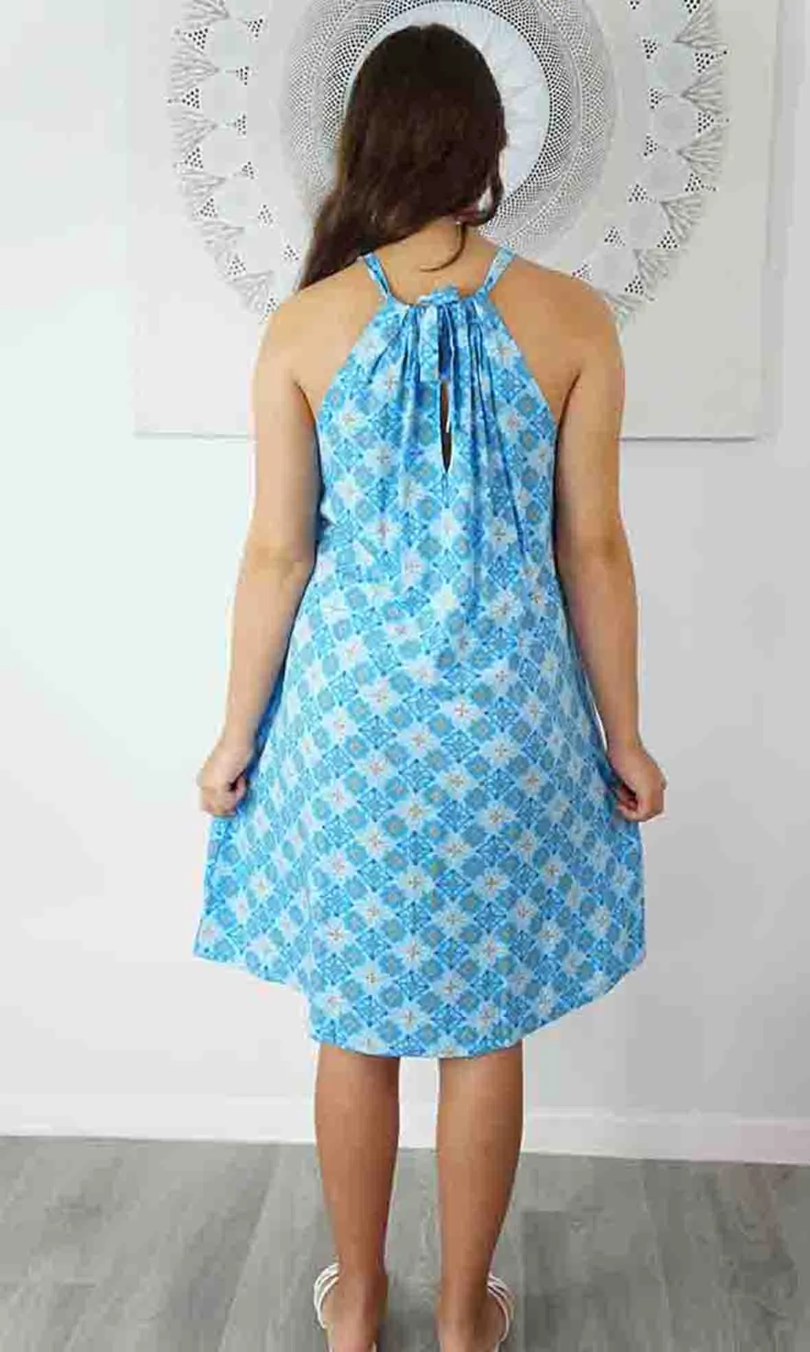 Rayon Dress Short Chloe Snowflower, More Colours