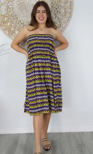 Rayon Dress Smock Guatemale Purple