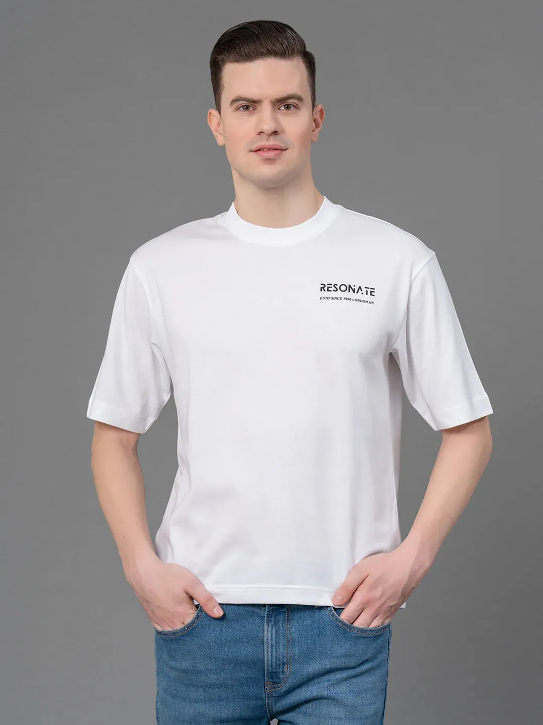 RedTape Oversized  T-Shirt for Men | Quick Dry | Anti Microbial | Mirror Finish