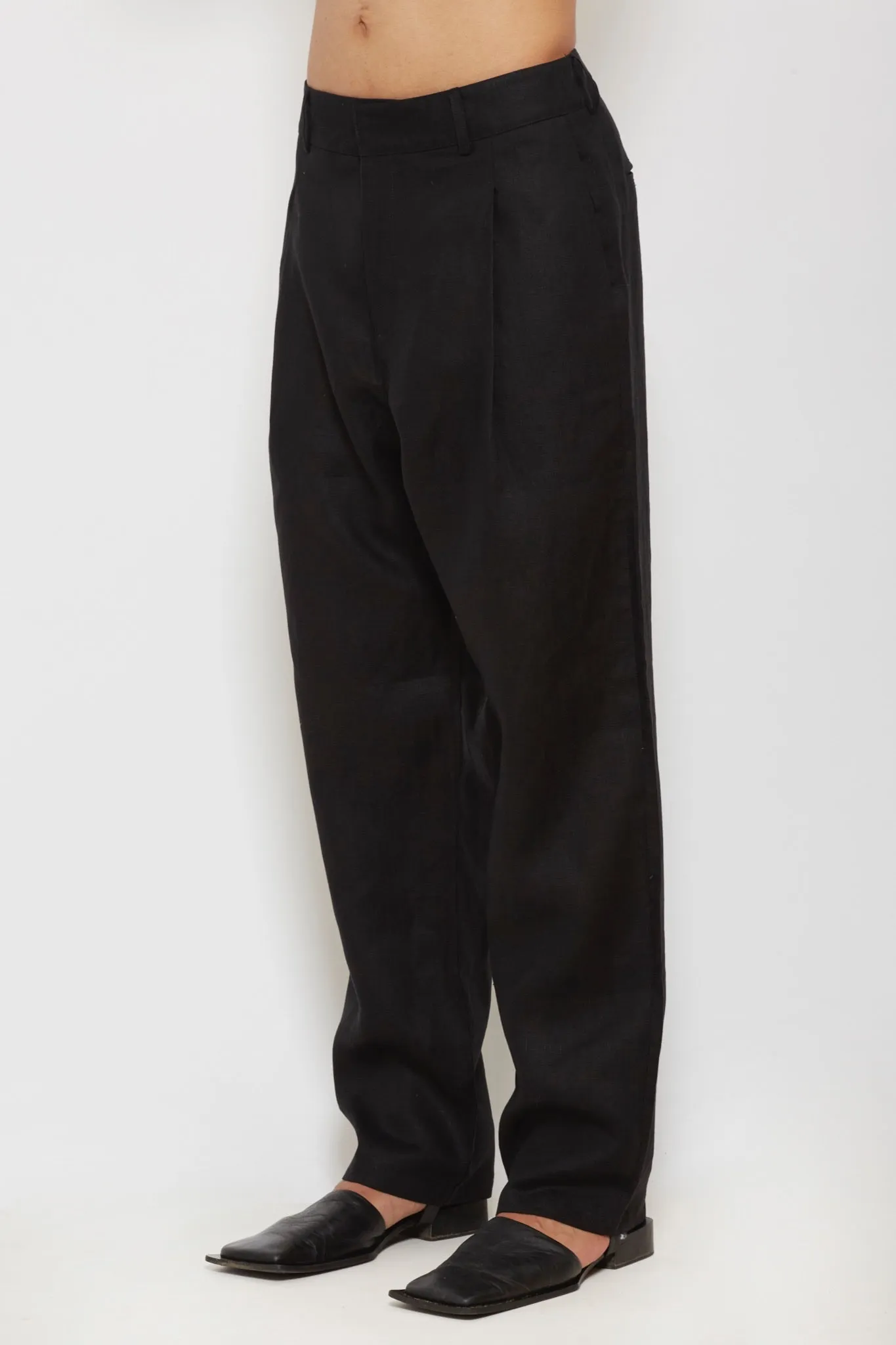 Rico: Black Linen Pants