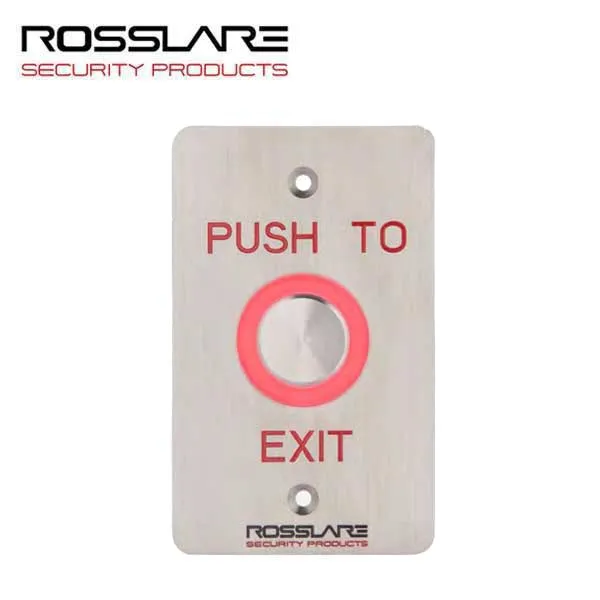 Rosslare - EX06EO -  Request To Exit Button w/Toggle - Analog Piezo- 10-24 VDC