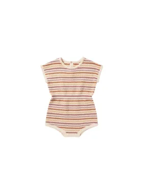 Rylee and Cru Honeycomb Stripe Romper