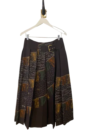 Sabina Savage "The Wind Horse" Wool Pleated Skirt