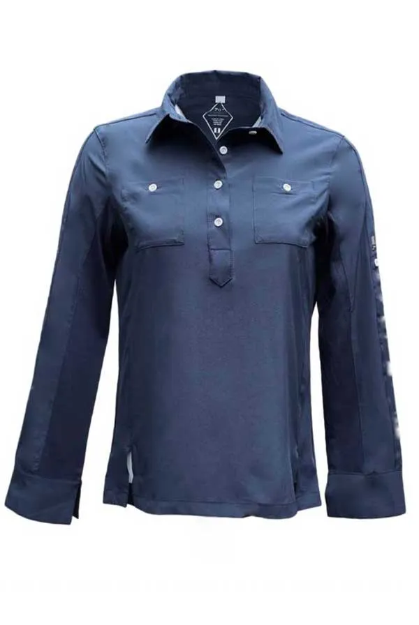 Safari Sun Shirt with UPF 50  Sun Protection- Classic Navy