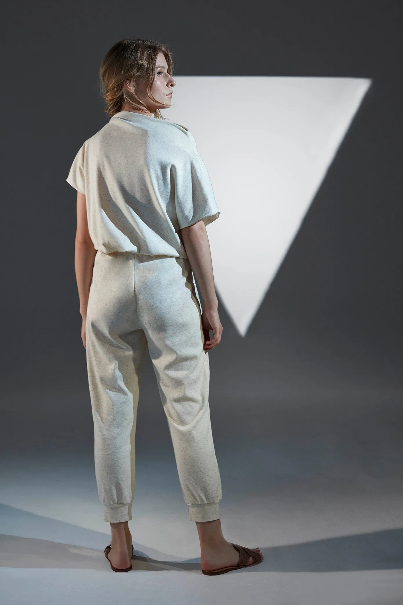 Shanti Yoga Trousers | White Moon