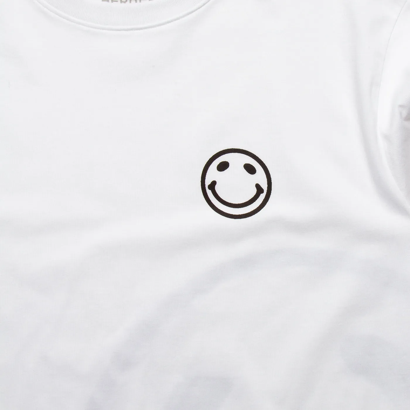 Side Smiley Back - Tshirt - White