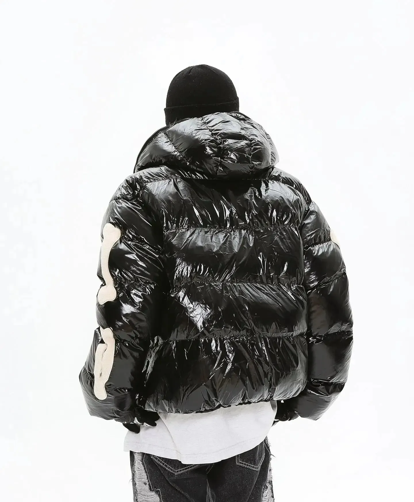 Skeleton | Shiny Puffer Jacket