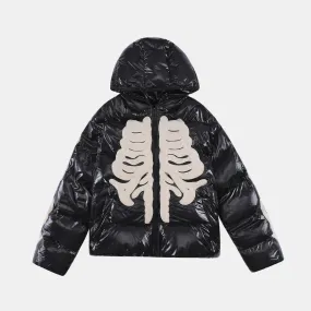 Skeleton | Shiny Puffer Jacket