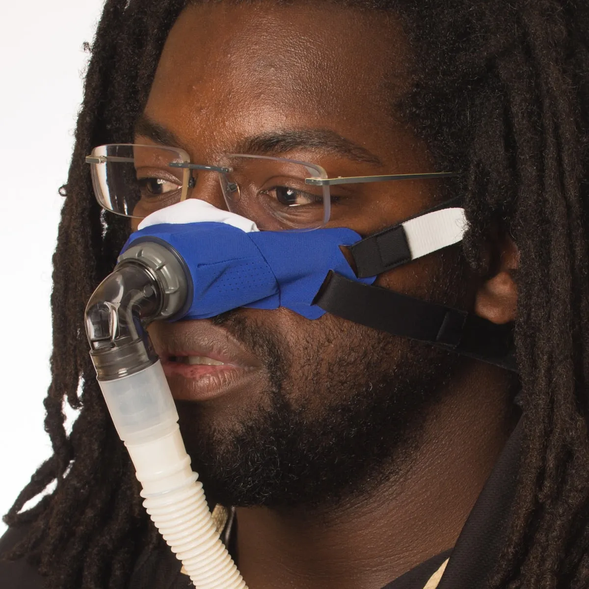 SleepWeaver 3D Soft Cloth Nasal CPAP/BiPAP Mask with Headgear