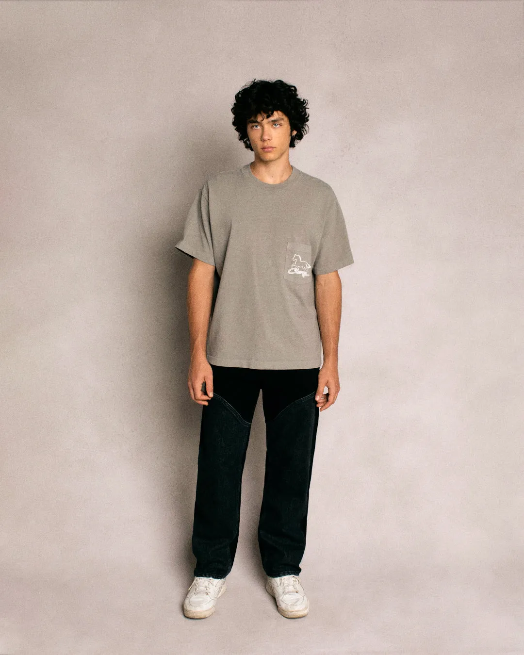 Stardust Boxy Pocket Tee (Smoke)